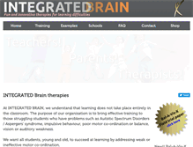 Tablet Screenshot of integratedbrain.co.uk